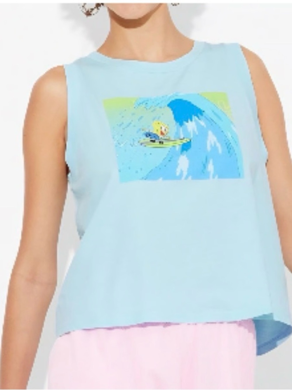 Nickelodeon Light Blue Sleeveless Tank Top size XS